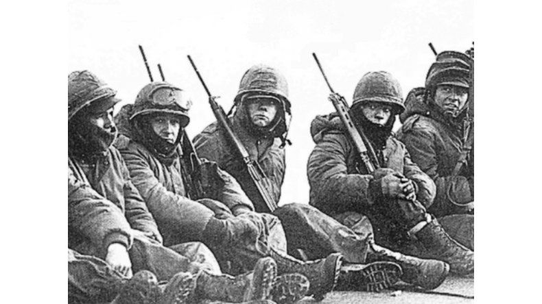 Soldados en Malvinas
