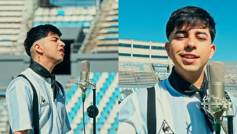 El artista jujeño, XLEX, presentó en Canal 4 su canción “No te vayas Lionel”