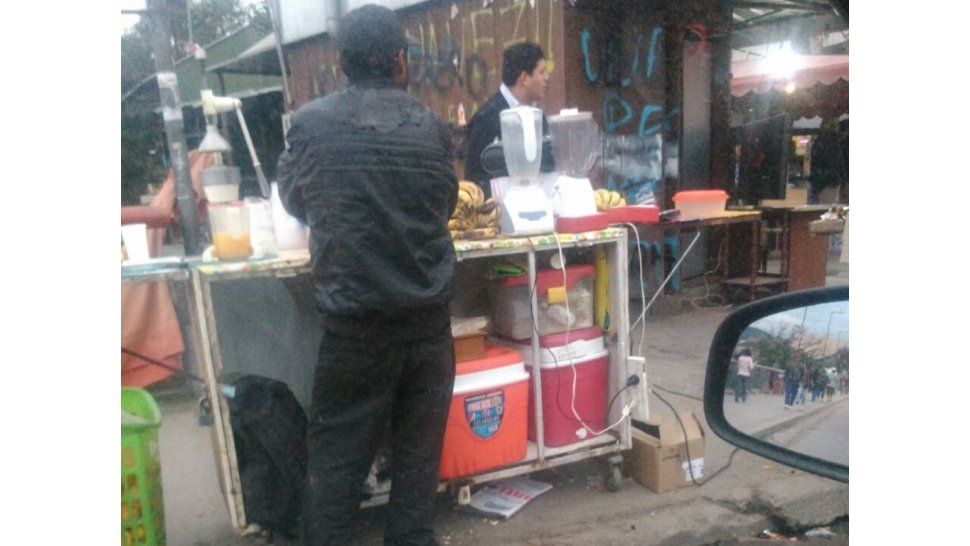 Ausencia de higiene en puestos de comida