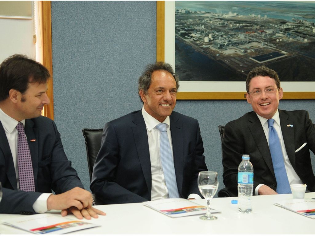 Scioli y los embajador de Estados Unidos