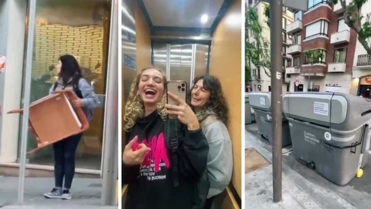 Madre e hija compartieron su experiencia al encontrar todo tipo de objetos en el distrito de Sant Gervasi.