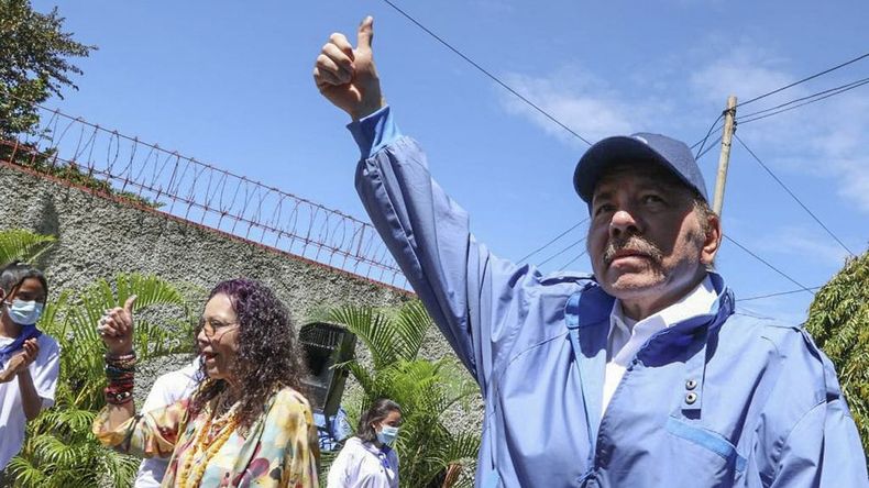 Daniel Ortega, actual mandatario de Nicaragua.