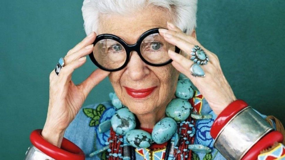 Iris Apfel, ic&oacute;nica. Y furor en redes.&nbsp;