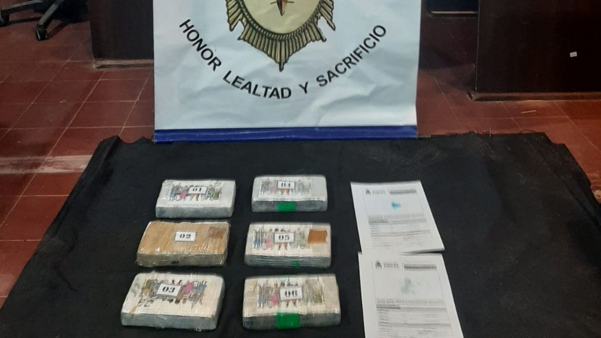 Droga decomisada en Purmamarca