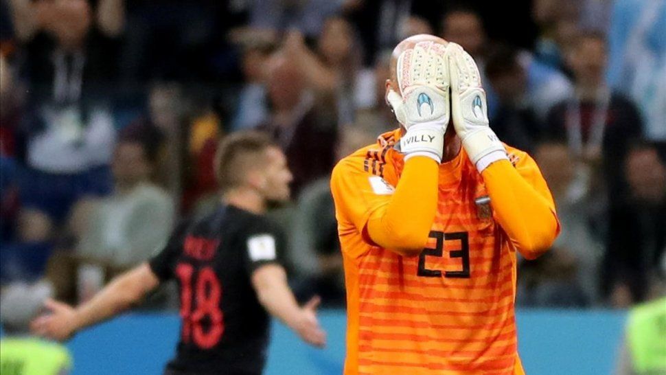 Caballero respondió a los insultos por el error ante Croacia