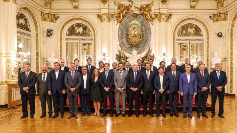 El presidente Alberto Fernández se reúne con los gobernadores en Olivos