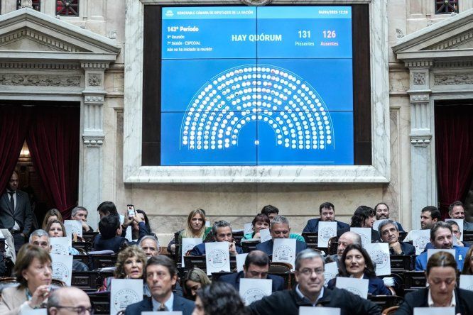 Sesión en Diputados. Sesión en Diputados.