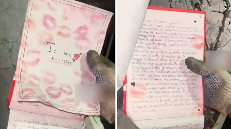 Un recolector de residuos encontró una extensa carta de amor dentro de la basura. &nbsp;