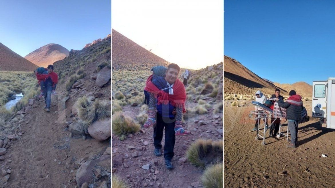 Todo Jujuy | Caminaron para trasladar a una anciana.jpg