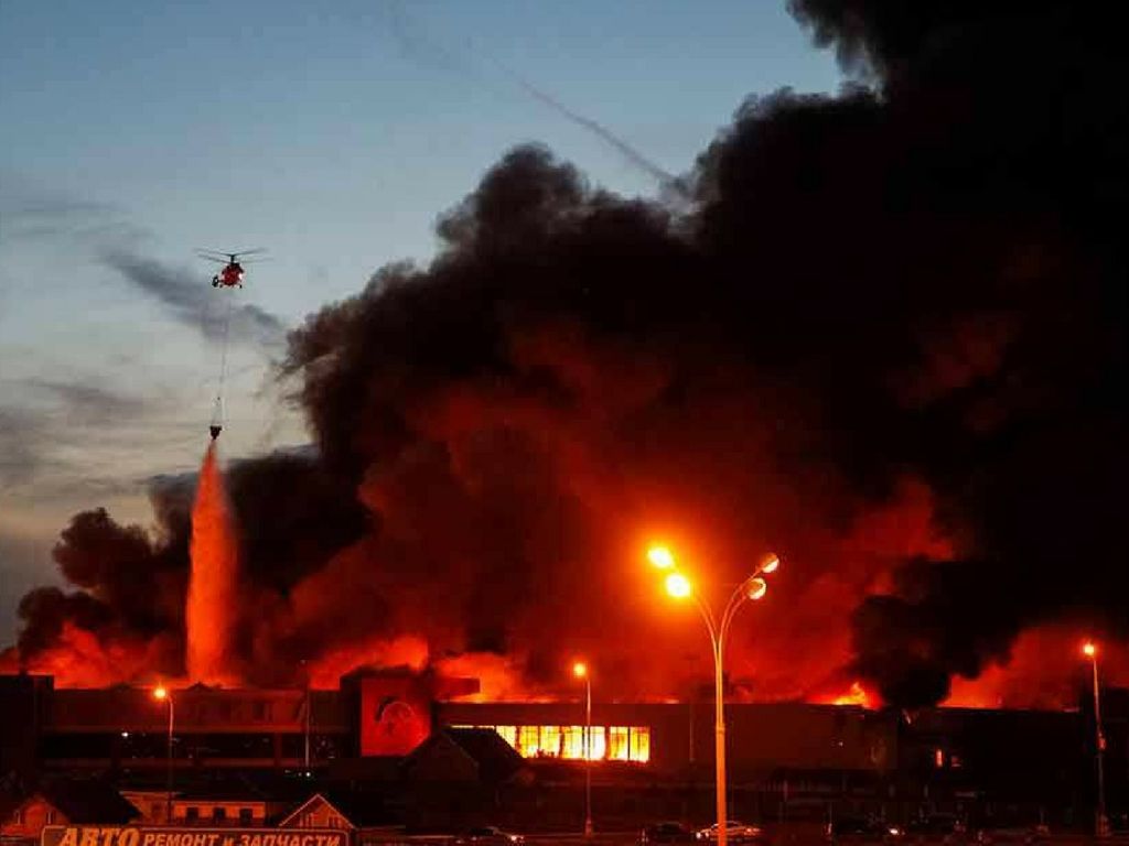 Fuego en Moscú