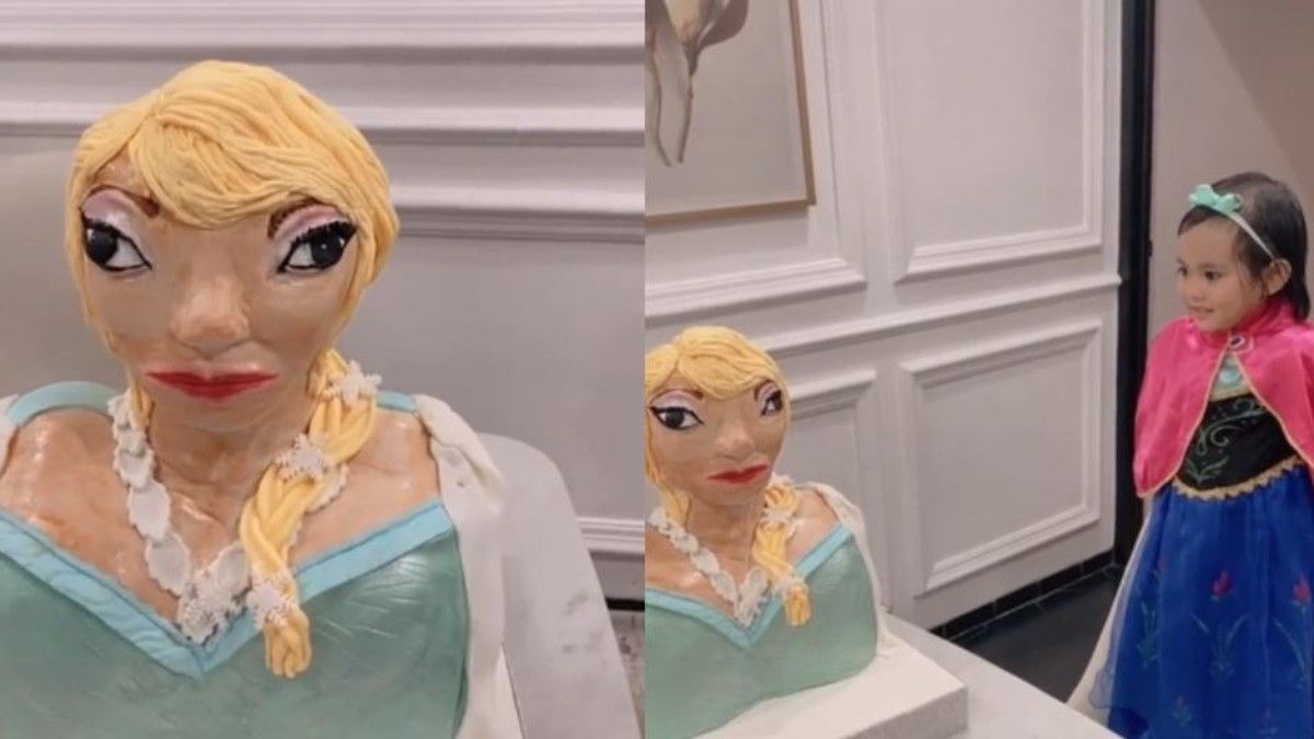 Viral en TikTok: Niña recibió torta deforme de Frozen