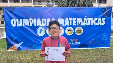 El jujeño Máximo en la Olimpíada Nacional de Matemática.