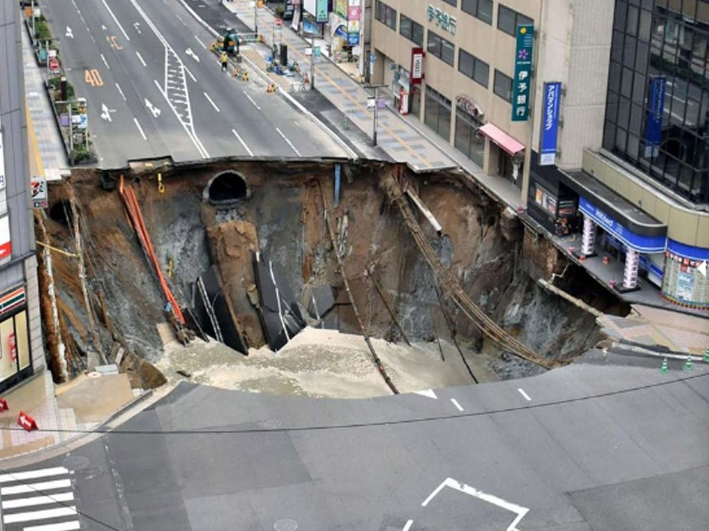 Enorme bache en Japón