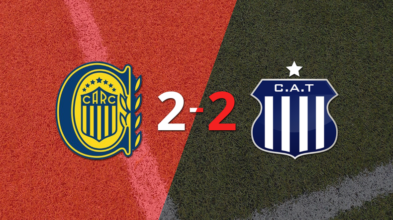 Ignacio Malcorra firma un doblete en el empate en 2 entre Rosario Central y Talleres