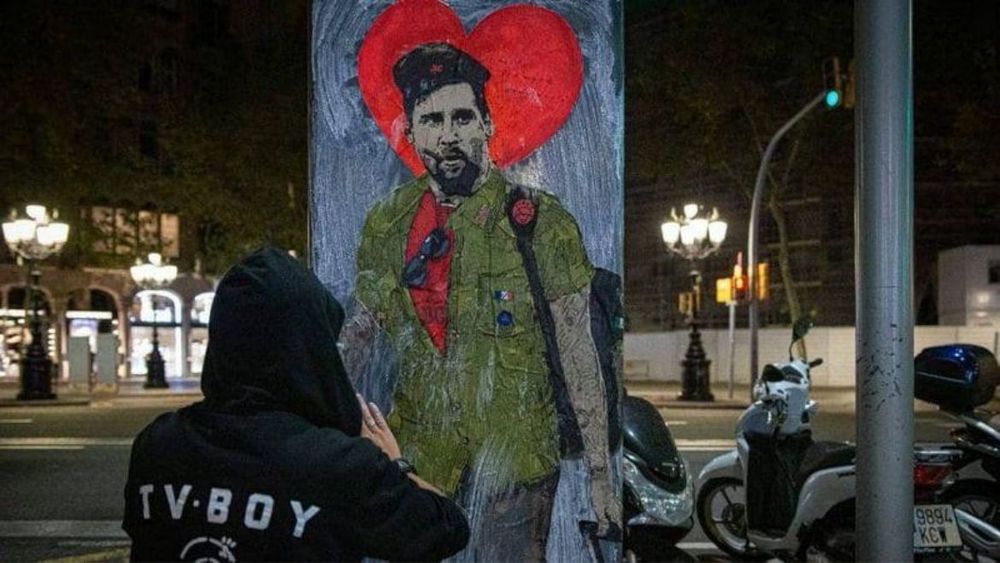 Para homenajear a Messi, un artista lo representó como el Che Guevera