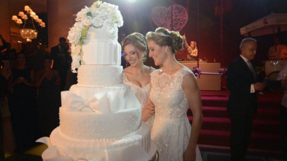Un casamiento entre mujeres es furor en Brasil