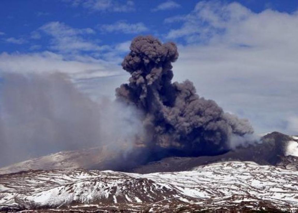 Volcan en actividad