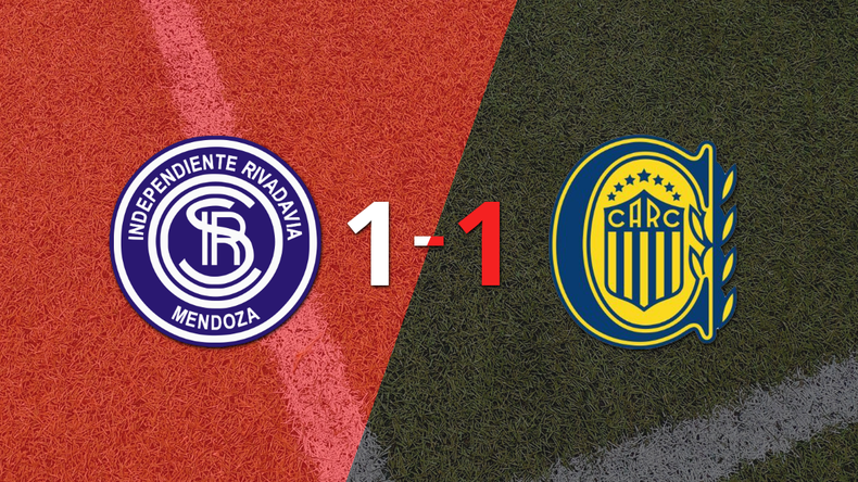 Independiente Riv. (M) no pudo en casa ante Rosario Central y empataron 1-1