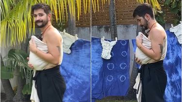 Evaluna compartió un tierno video de Camilo con Índigo, la pequeña nacida el mes pasado.