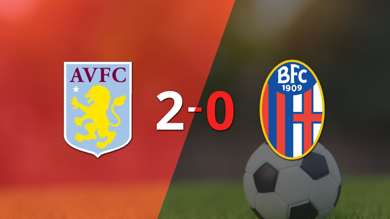 Aston Villa dominó a Bologna con un 2-0 en un partido electrizante