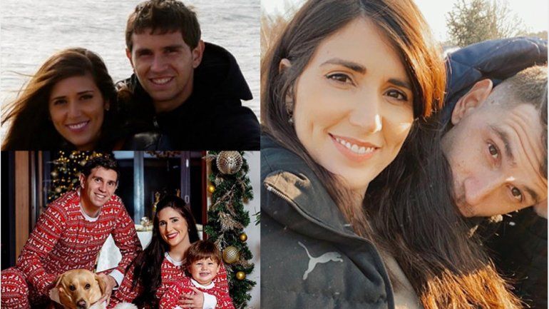 Dibu Martínez y Madinha, su esposa desde 2017.