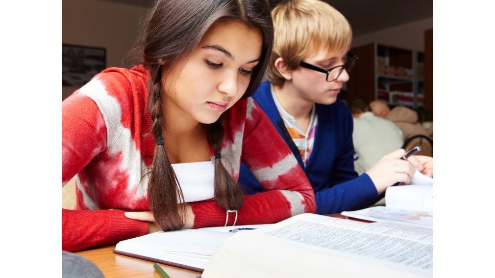 Estudiantes - foto de archivo