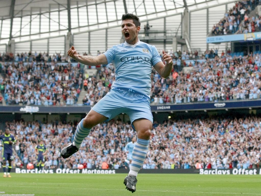 Kun Aguero en el "derby" continental