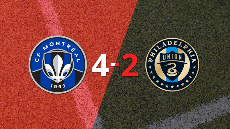 CF Montréal se impone con autoridad a Philadelphia Union por 4-2