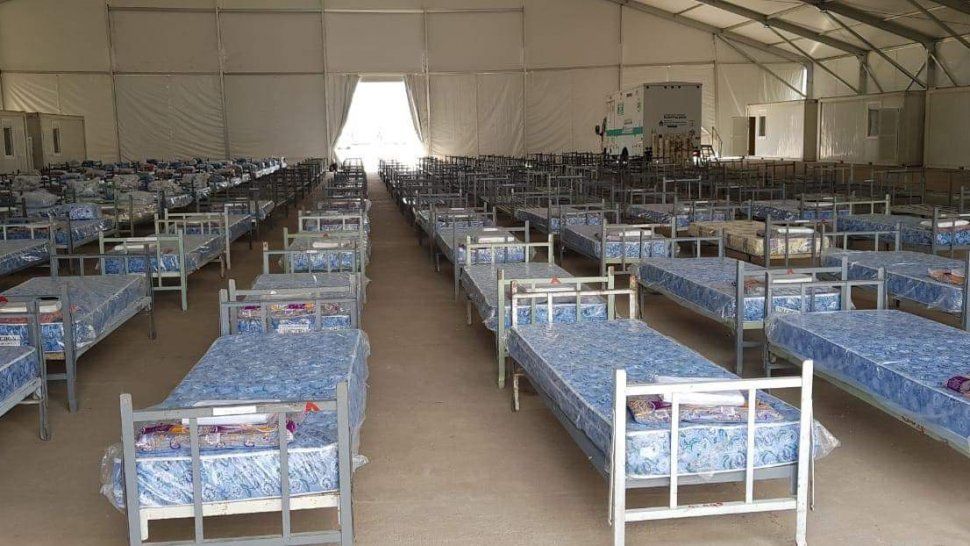 avanza el equipamiento sanitario en el hospital modular