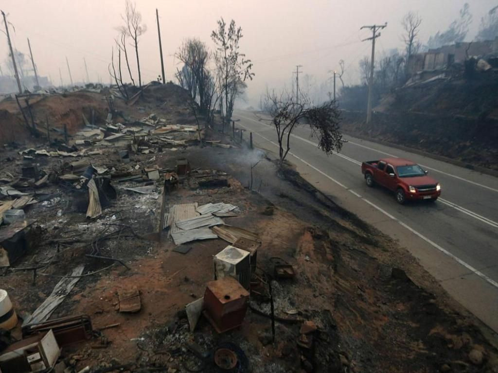 Incendio en Chile