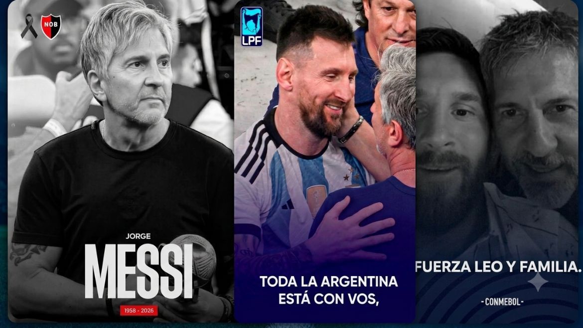 Murió Jorge Messi: los mensajes de apoyo para Lionel Messi y su familia