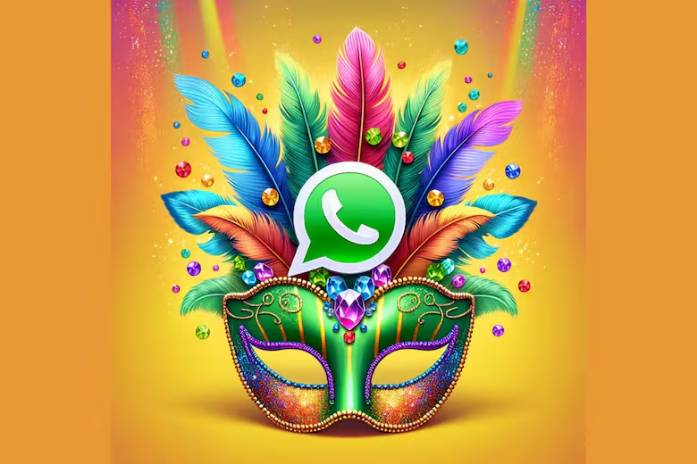 Una creación de la IA para el modo máscara para WhatsApp