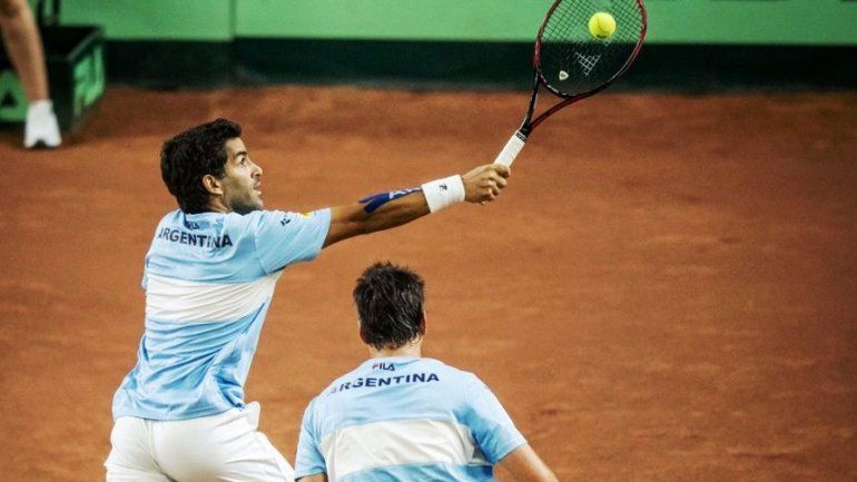 Argentina le ganó a Colombia la serie de la Davis por 3 a 0