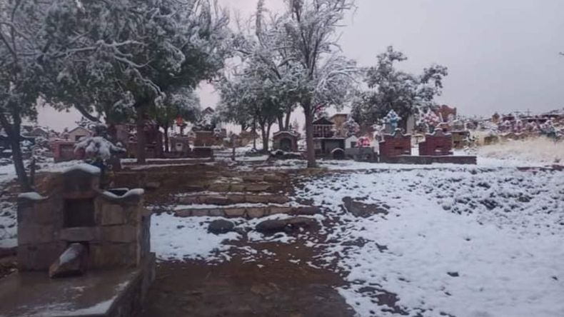Nieve en pleno diciembre en la Puna jujeña