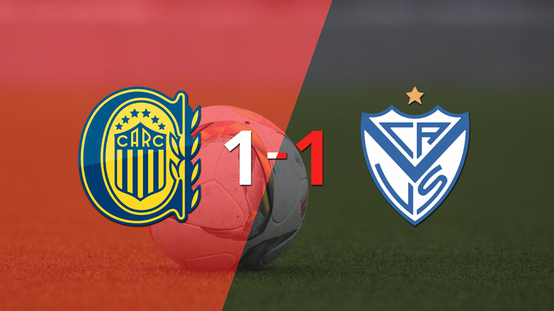 Reparto de puntos en el empate a uno entre Rosario Central y Vélez