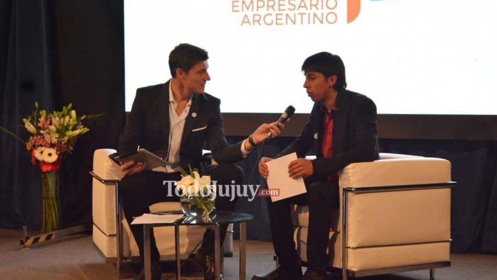 Emanuel Inca, el joven emprendedor jujeño, fue reconocido a nivel nacional