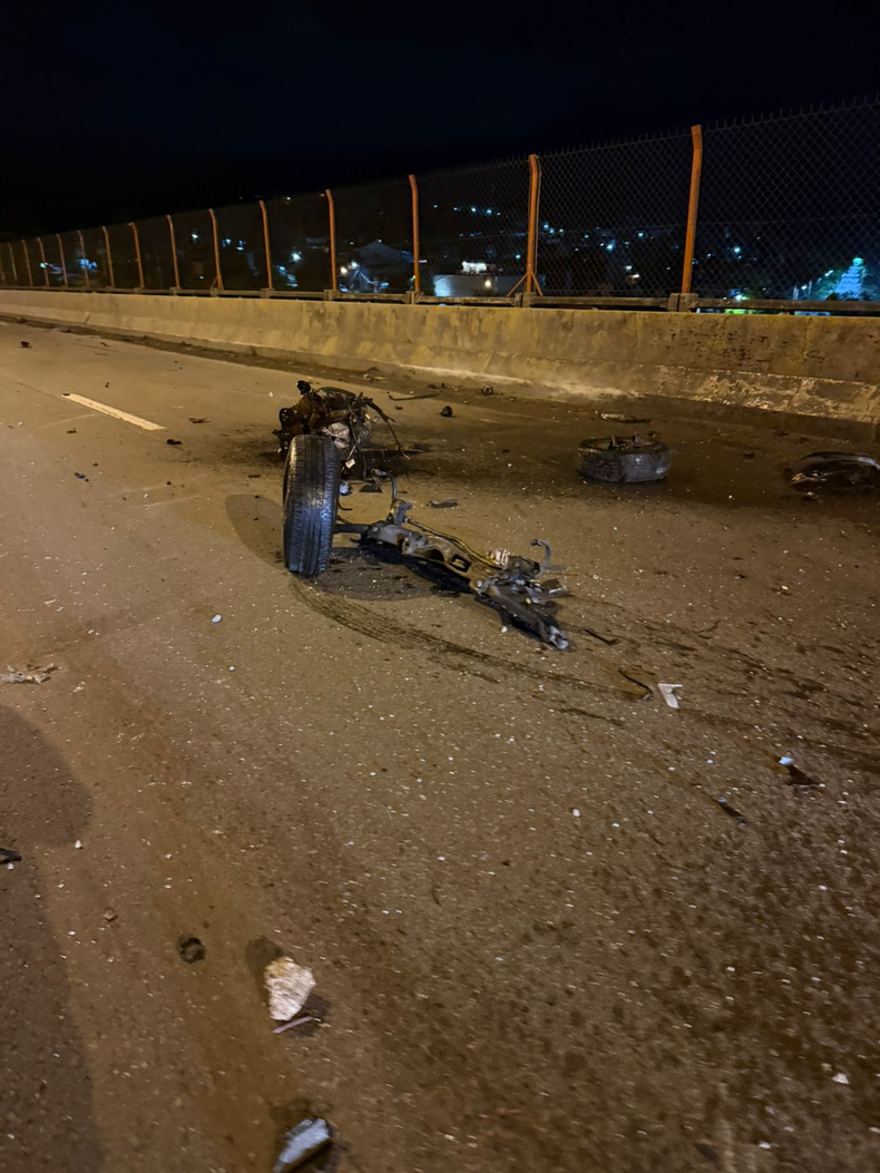 Terrible accidente sobre el Puente Paraguay. Terrible accidente sobre el Puente Paraguay.
