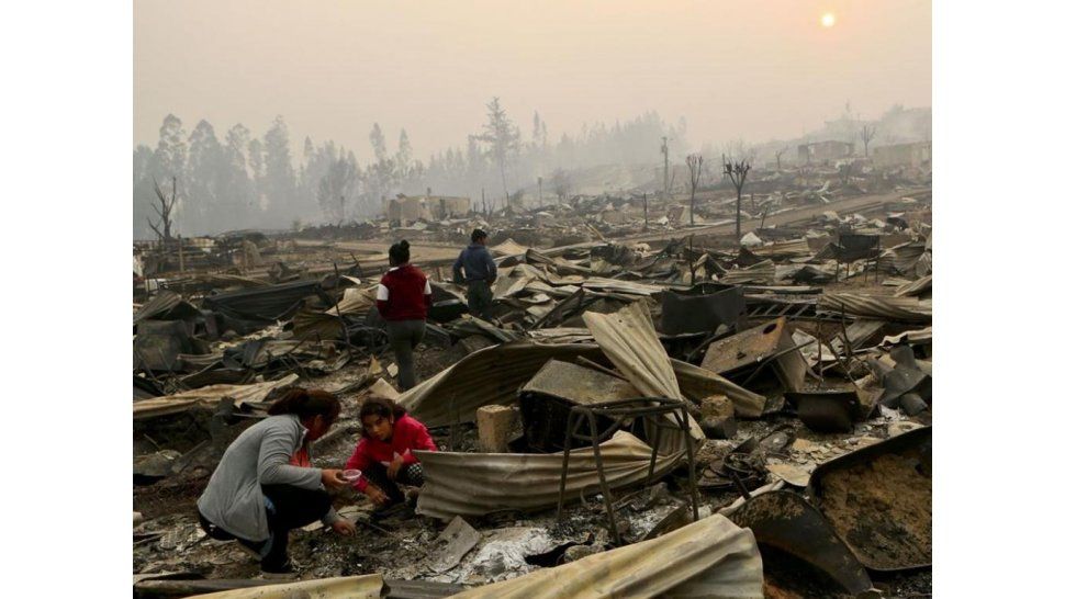 Incendio en Chile
