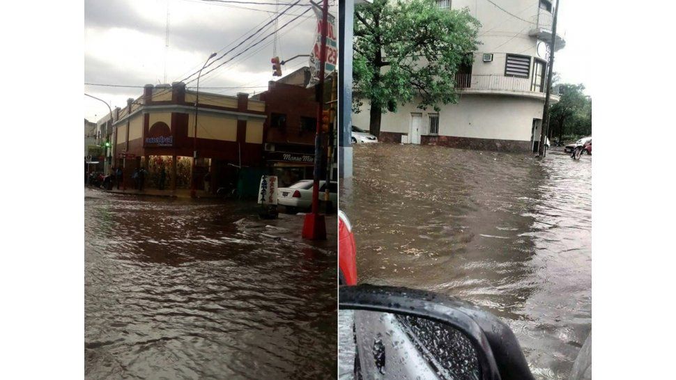 Torrencial lluvia en San Pedro generó anegamientos en varias calles