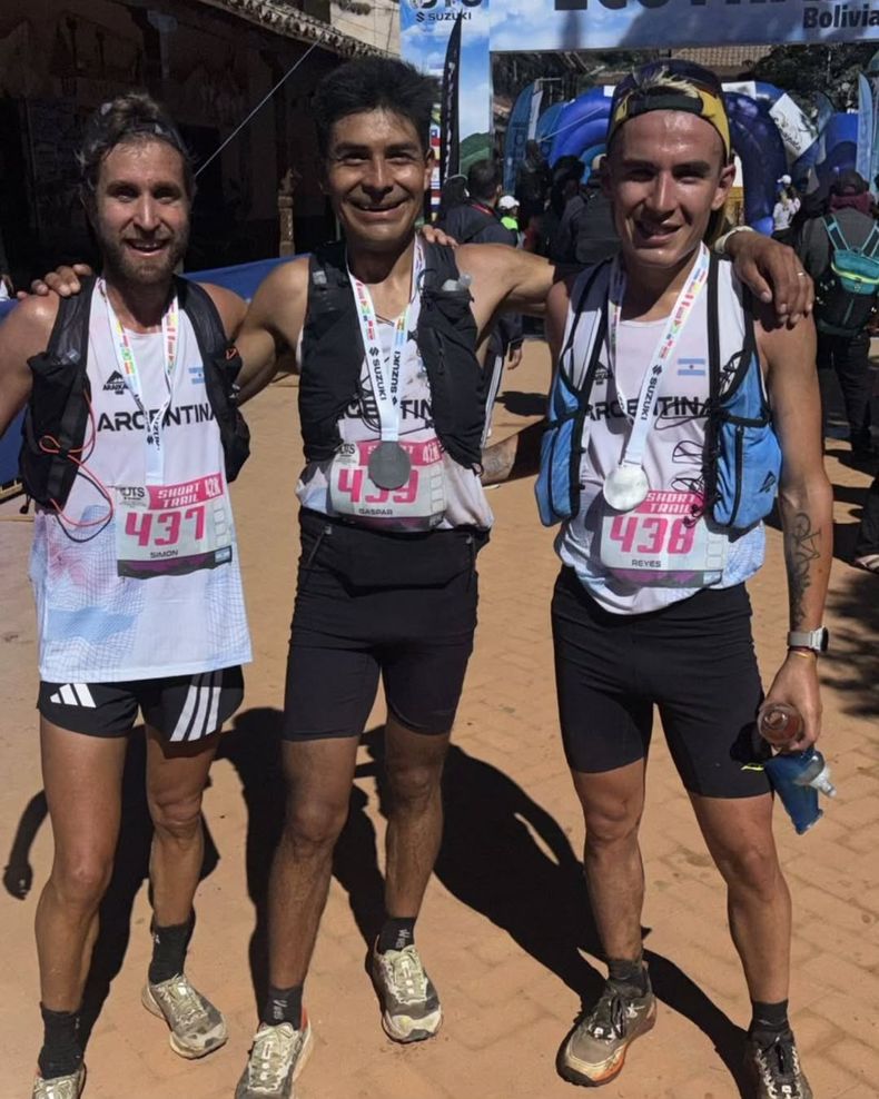 Adrián Gaspar, campeón sudamericano de trail en Bolivia