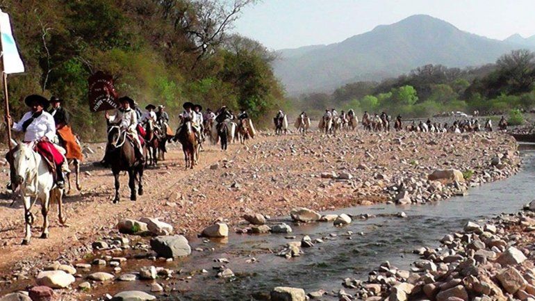La Marcha Patriótica por el Camino Real que une Jujuy y Salta (Archivo) 