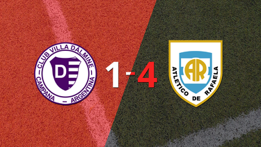 Atlético Rafaela le pasó por encima a Villa Dálmine con doblete de Nazareno Funez