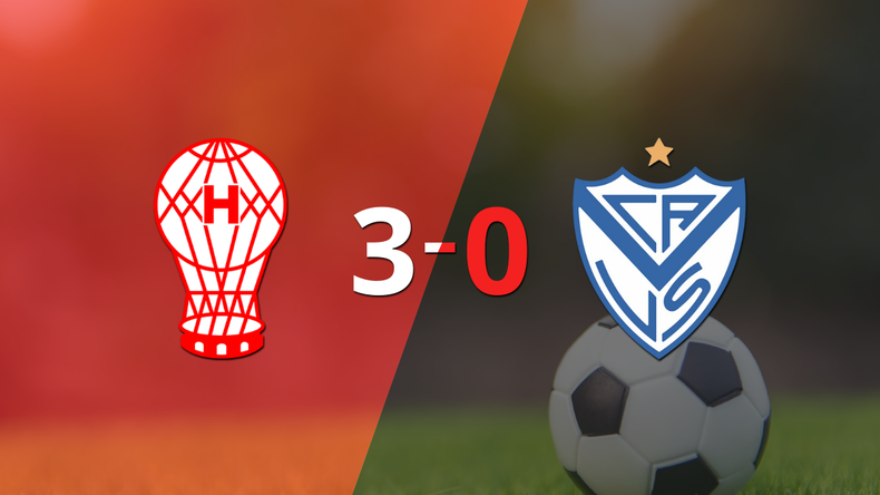 Doblete de Matías Cóccaro en la goleada de Huracán frente a Vélez