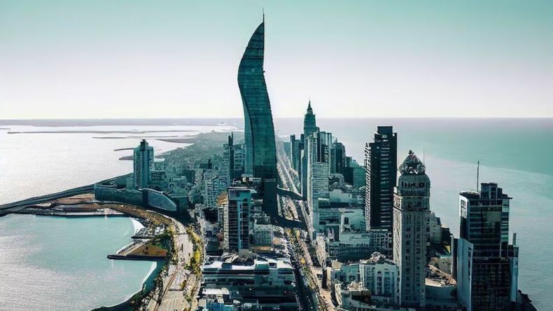 Así se vería Montevideo en el año 2050, según la inteligencia artificial