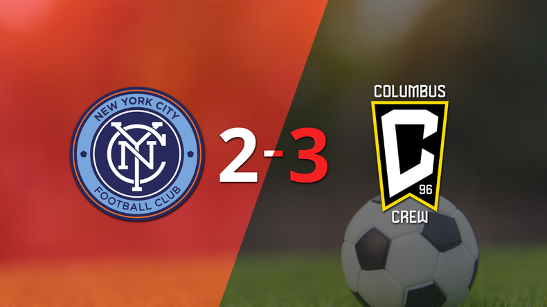 Columbus Crew consigue emocionante triunfo sobre New York City FC por 3 a 2