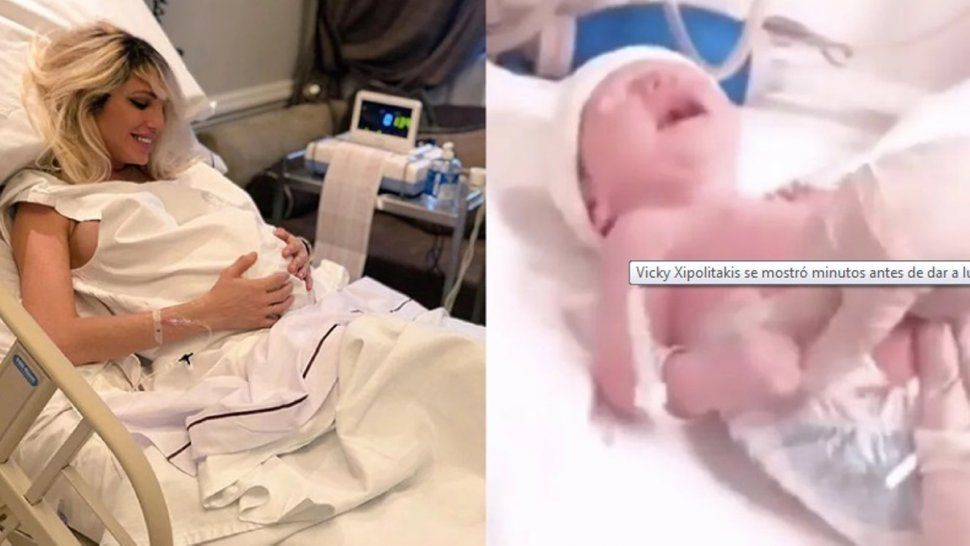 Vicky Xipolitakis se convirtió en mamá