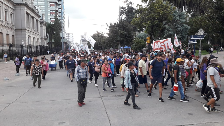 Marcha en Jujuy por el Día de la Mujer.