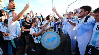 Hinchas de la Selección Argentina.