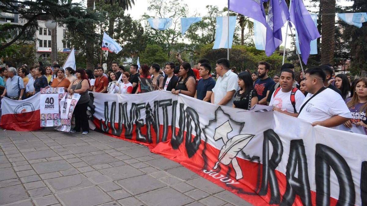 Acto de la UCR en Jujuy a 40 años del retorno a la democracia