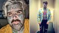El aspecto radicalmente tatuado de Whelan contrasta con las imágenes de su juventud.